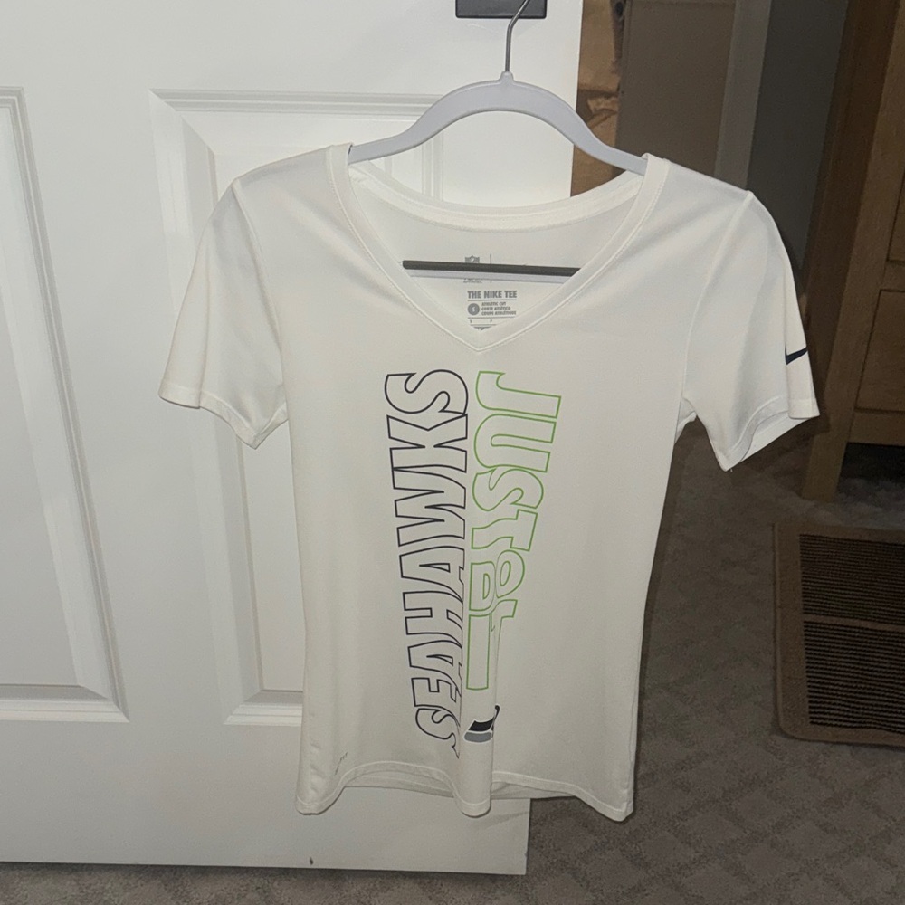 Nike White Seahawks Graphic Tee